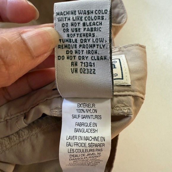 L.L.Bean Women Cargo Shorts Tan Hiking Utility XL - Picture 8 of 10